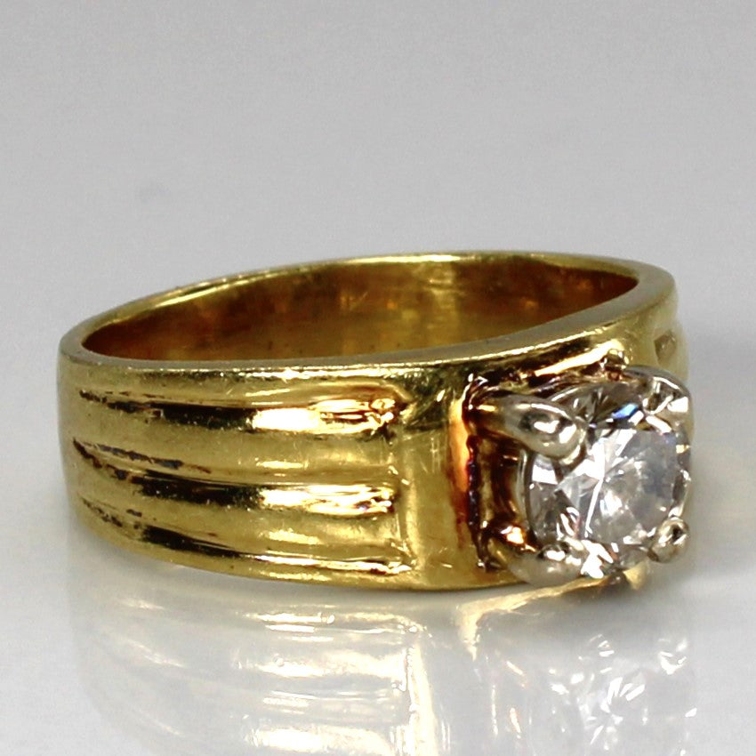 Solitaire Diamond Band | 0.60ct I2 J/K | SZ 5 |