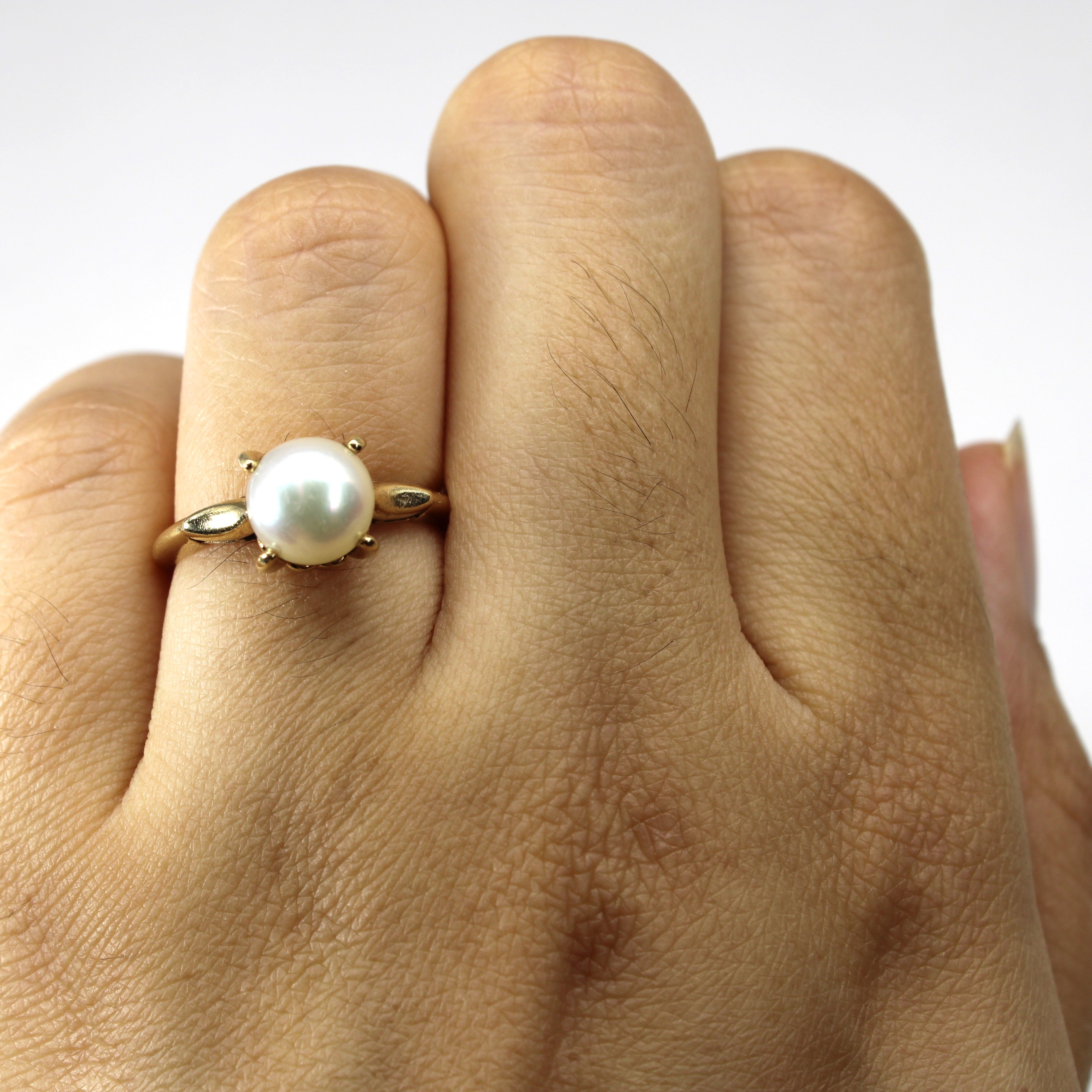 Birks' Prong Set Pearl Ring | SZ 5.5 |