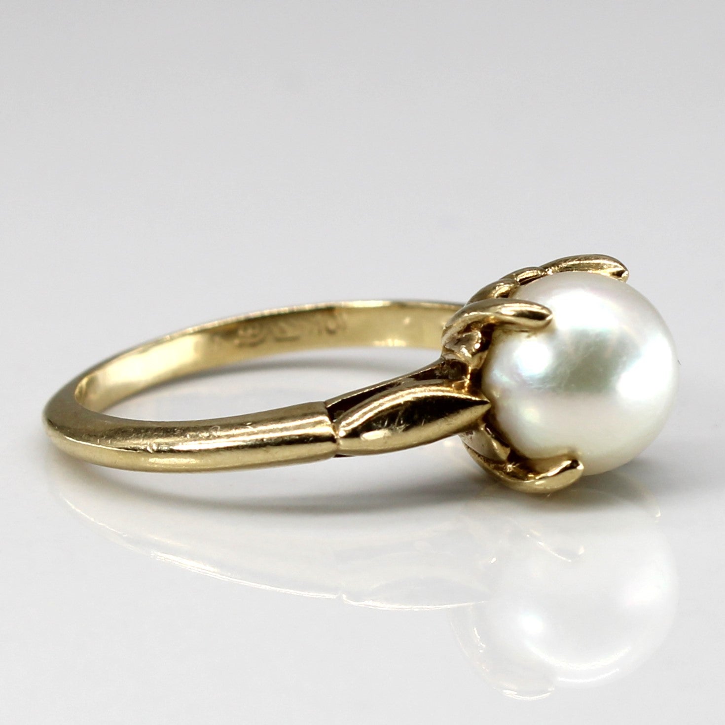 Birks' Prong Set Pearl Ring | SZ 5.5 |