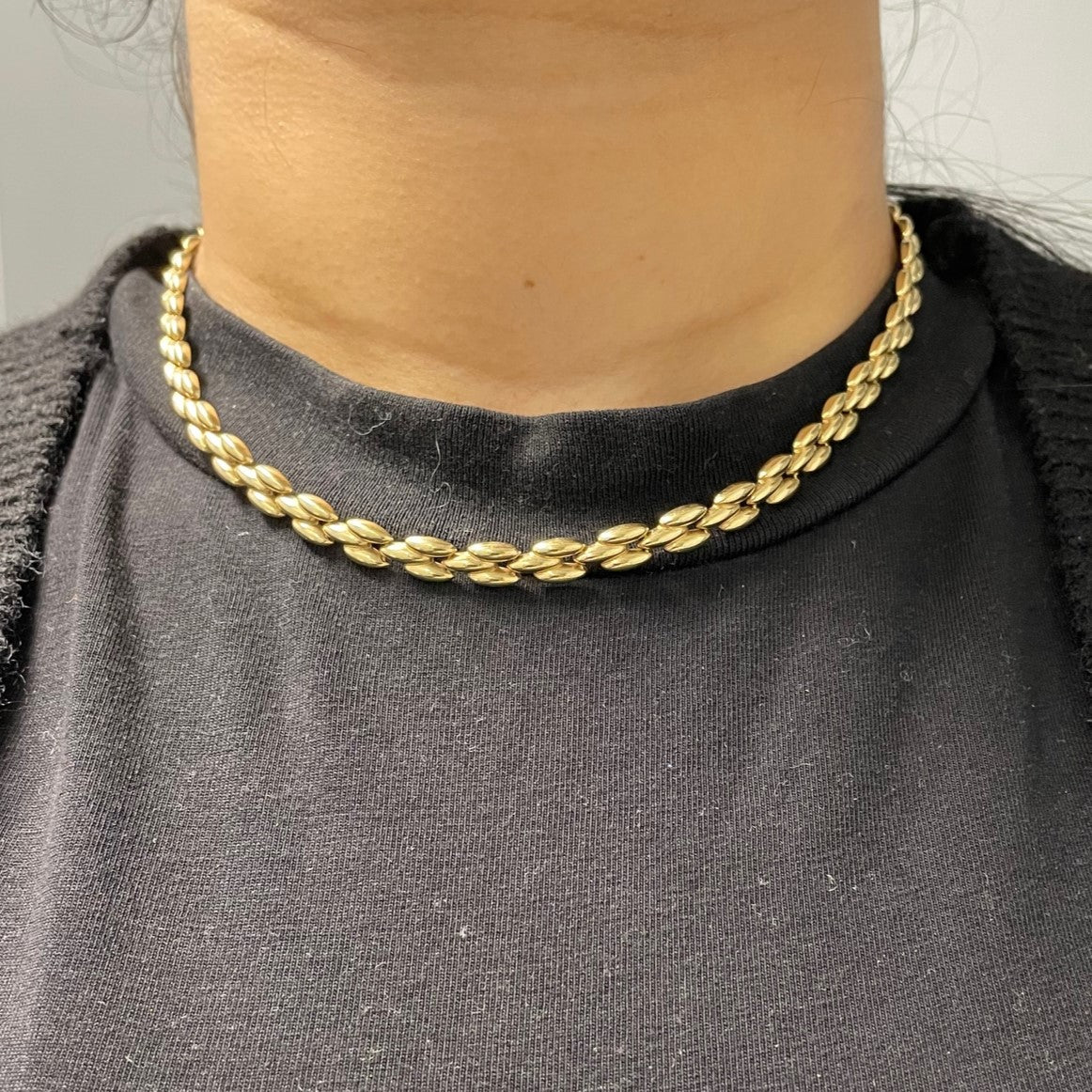 14k Yellow Gold Panther Chain | 17