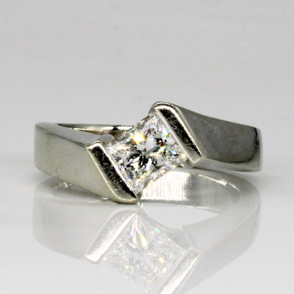 Tension Set Princess Diamond Ring | 0.88ct | SZ 5.5 |