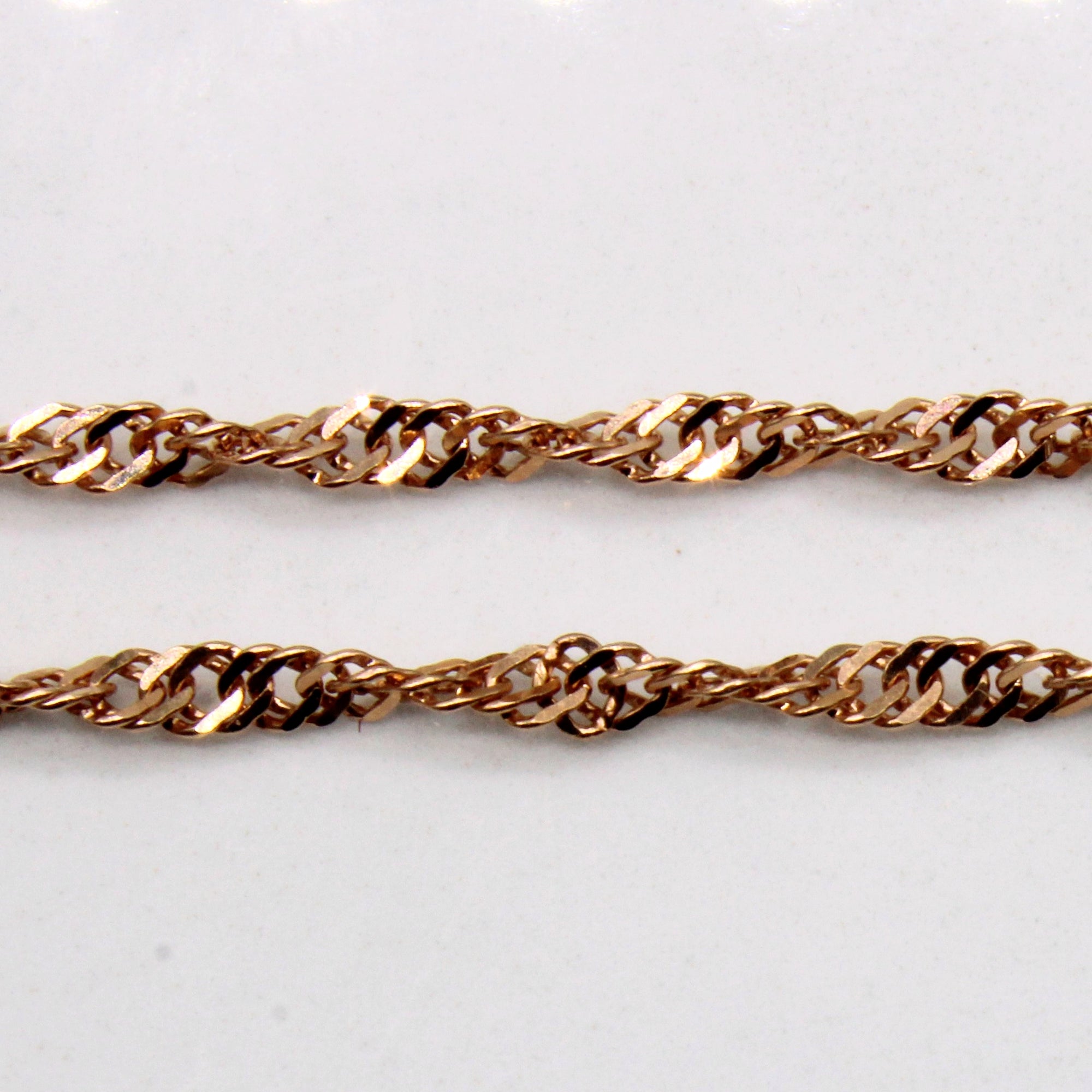 18k Rose Gold Rope Chain | 18