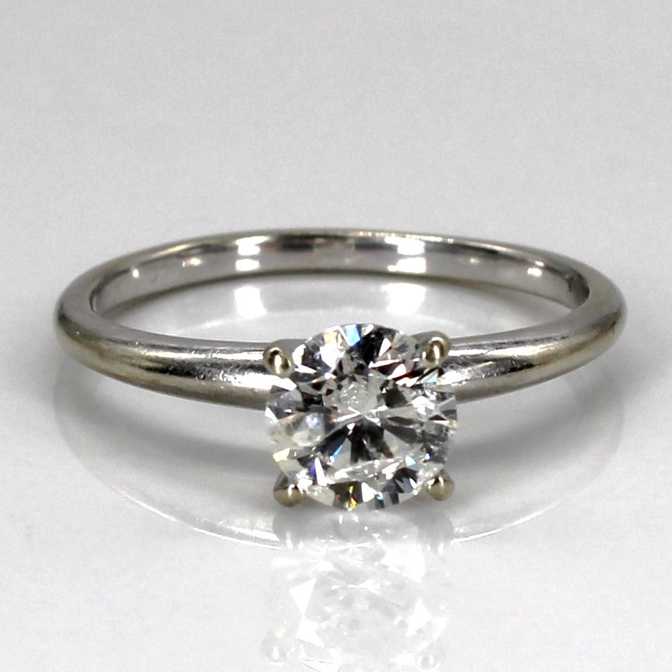 Four Prong Solitaire Canadian Diamond Engagement Ring with Small Chip | 1.03ct I2 I | SZ 8 |