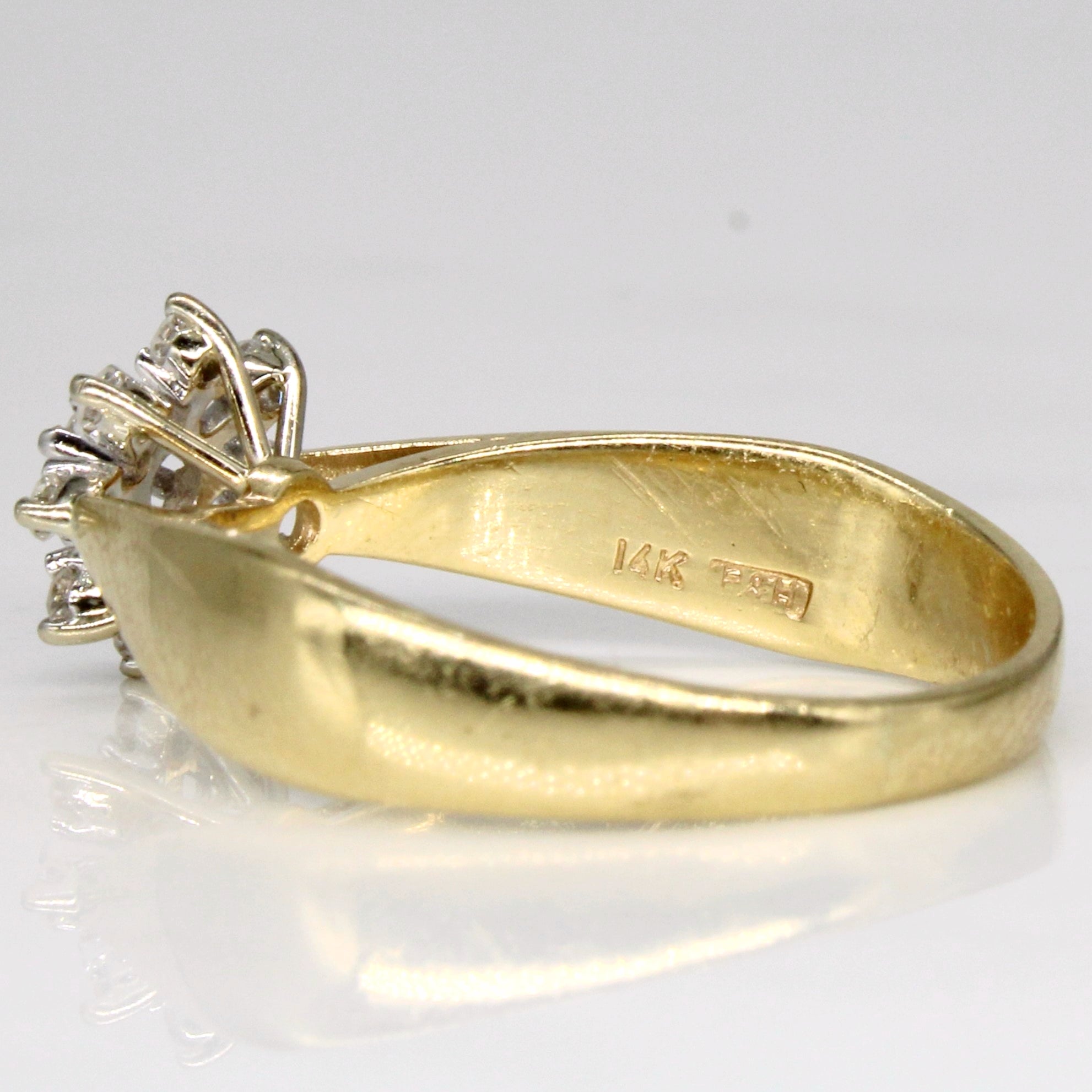Diamond Cocktail Ring | 0.27ctw | SZ 8.75 |