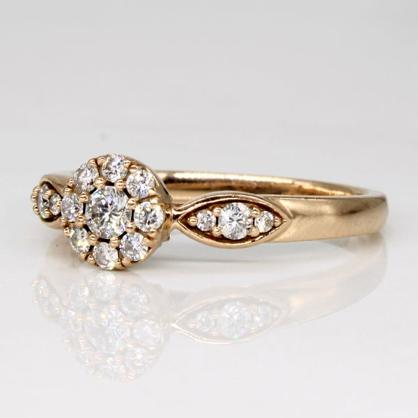 'Michael Hill' Diamond Cluster Ring | 0.33ctw | SZ 7.25 |