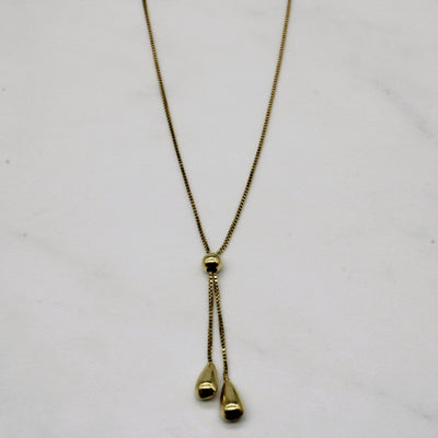 14k Yellow Gold Necklace | 16