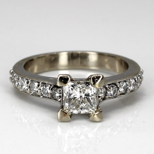 Princess Diamond Engagement Ring | 1.11ctw VS2 G | SZ 5.5 |