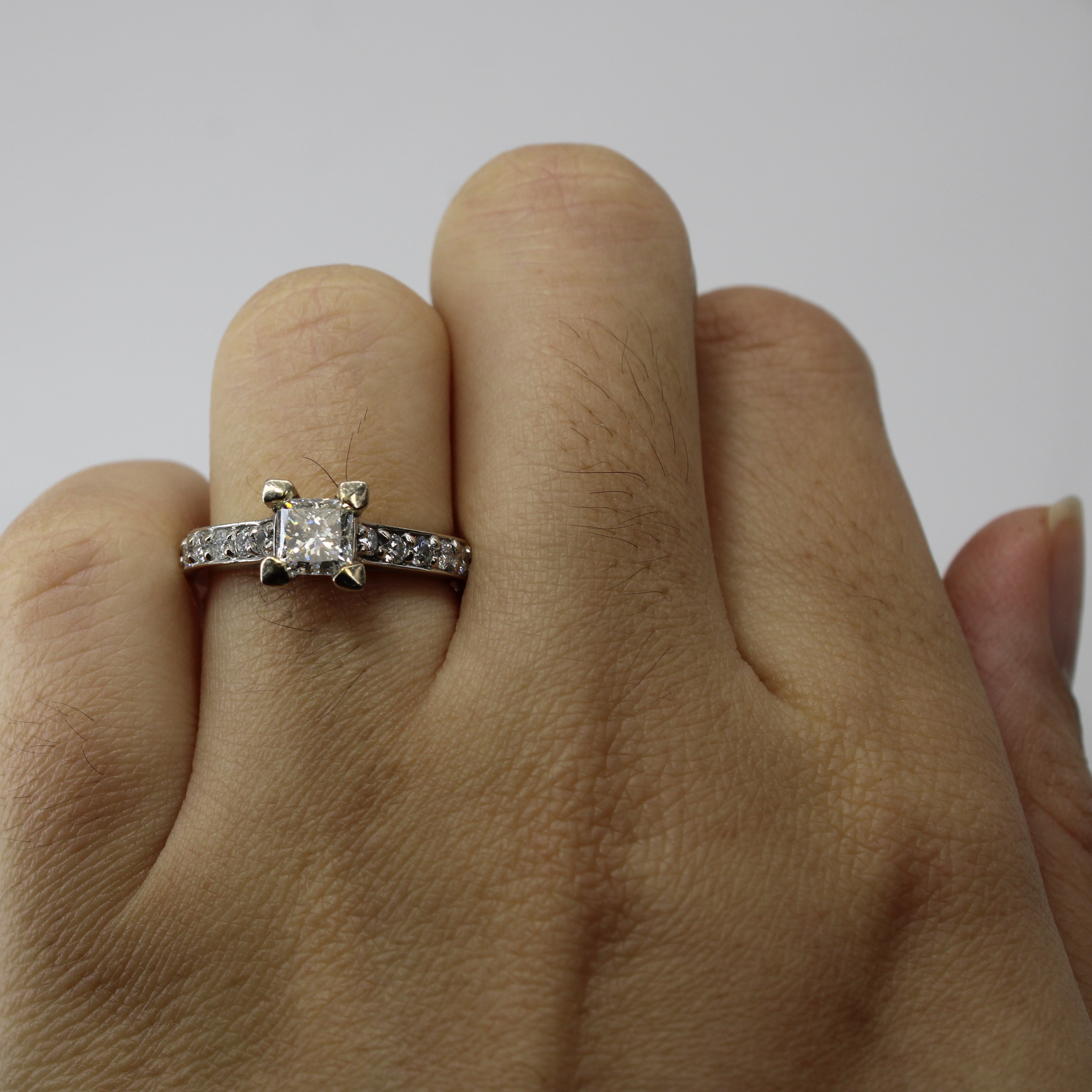 Princess Diamond Engagement Ring | 1.11ctw VS2 G | SZ 5.5 |