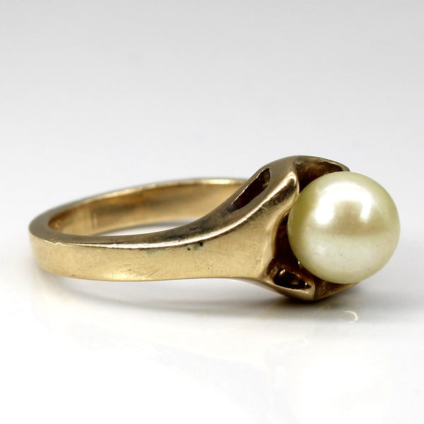 Pearl Gold Ring | SZ 6.75 |