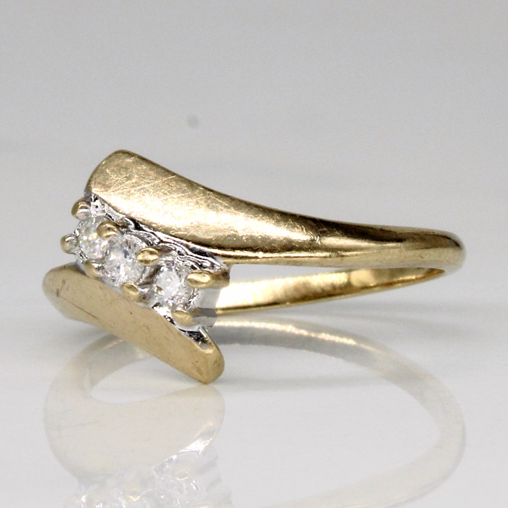 Diamond Waterfall Ring | 0.08ctw | SZ 5.25 |