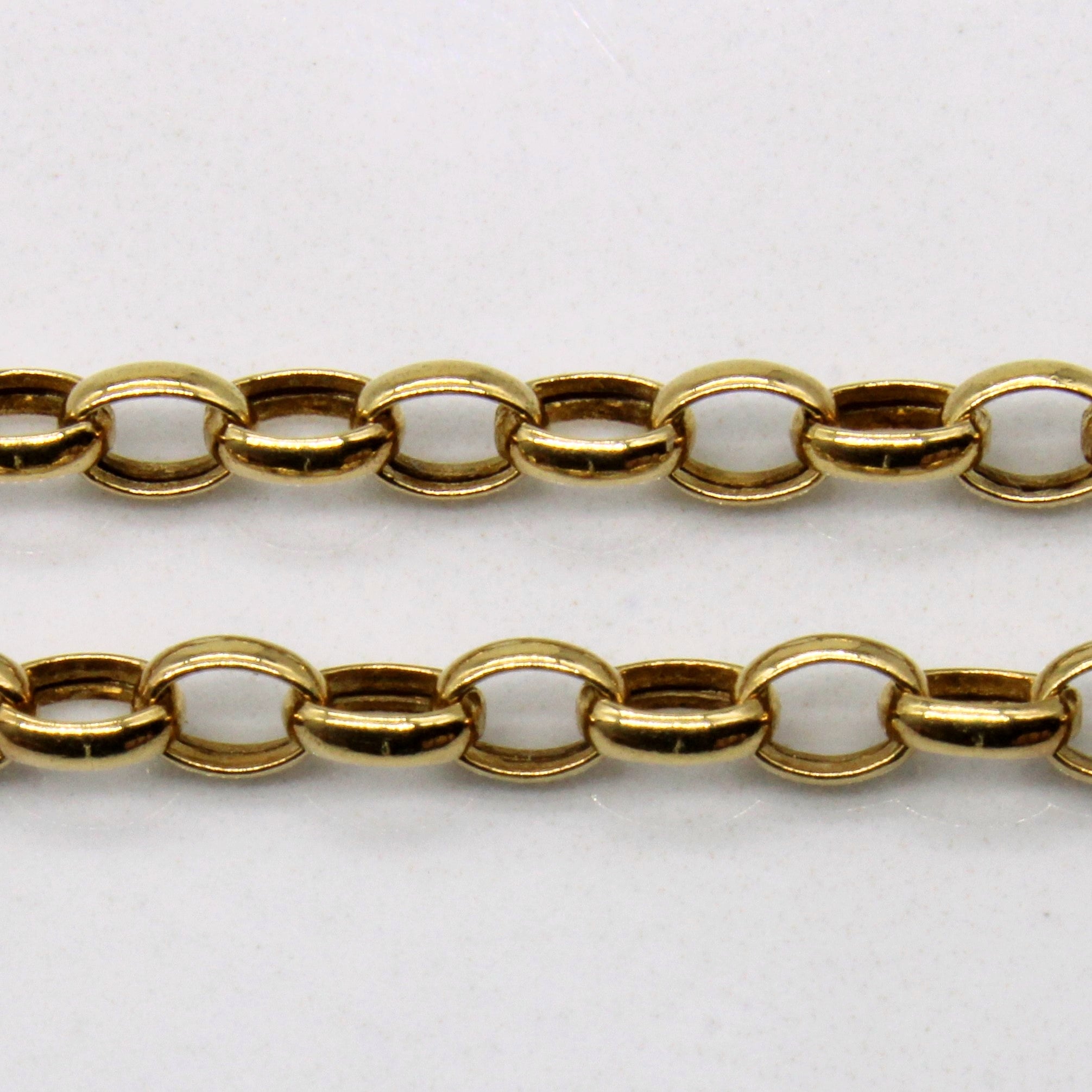 14k Yellow Gold Circle Link Chain | 16" |