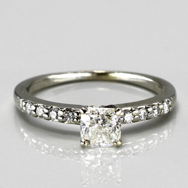 Cushion Diamond with Accents Ring | 0.87ctw | SZ 8 |