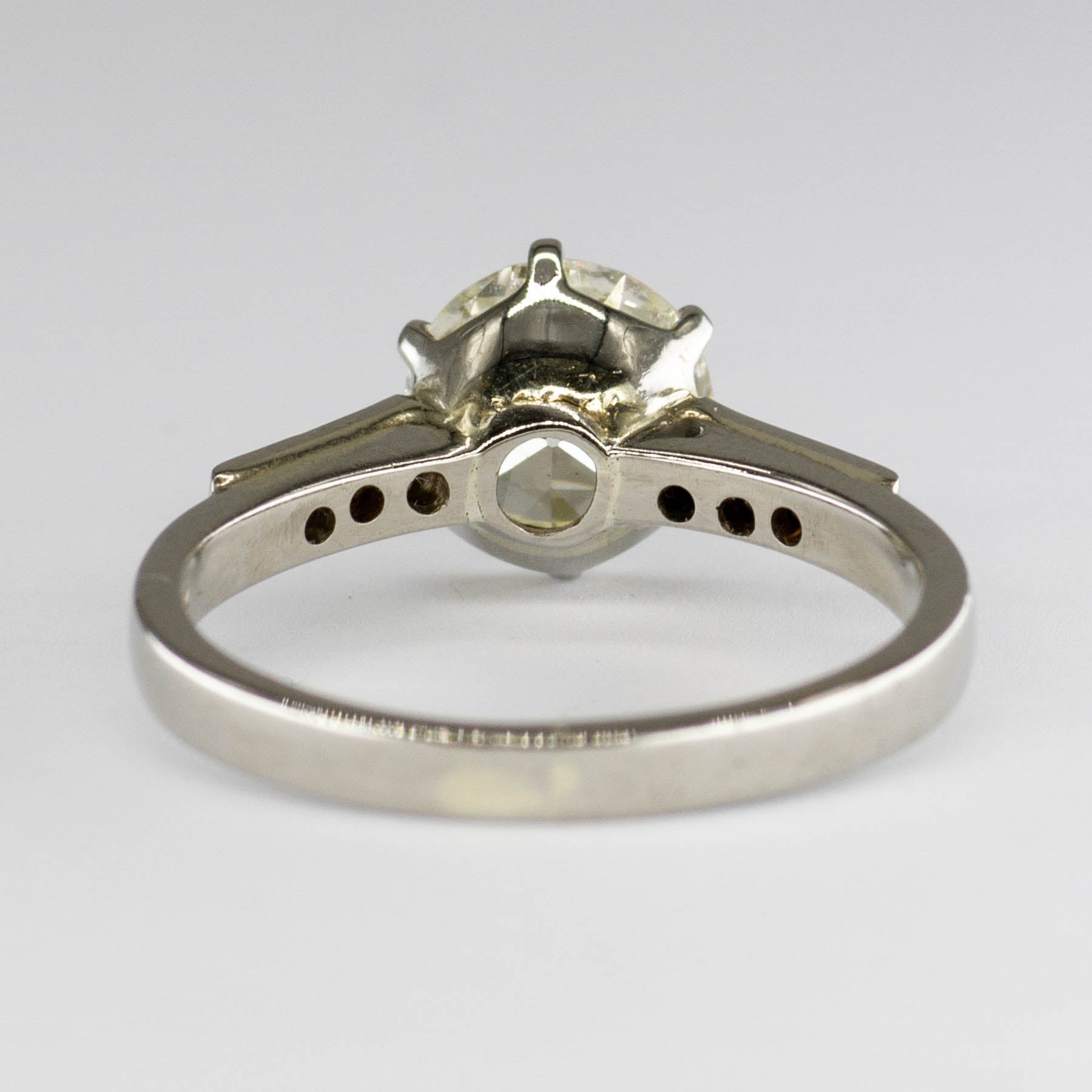 Bague de fiançailles ancienne en diamant | 1,41 ct | Taille 6 | 