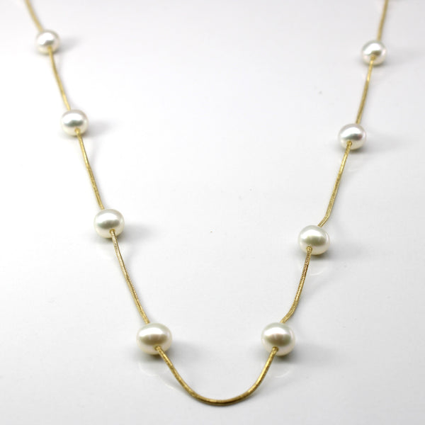 Pearl Gold Chain | 18