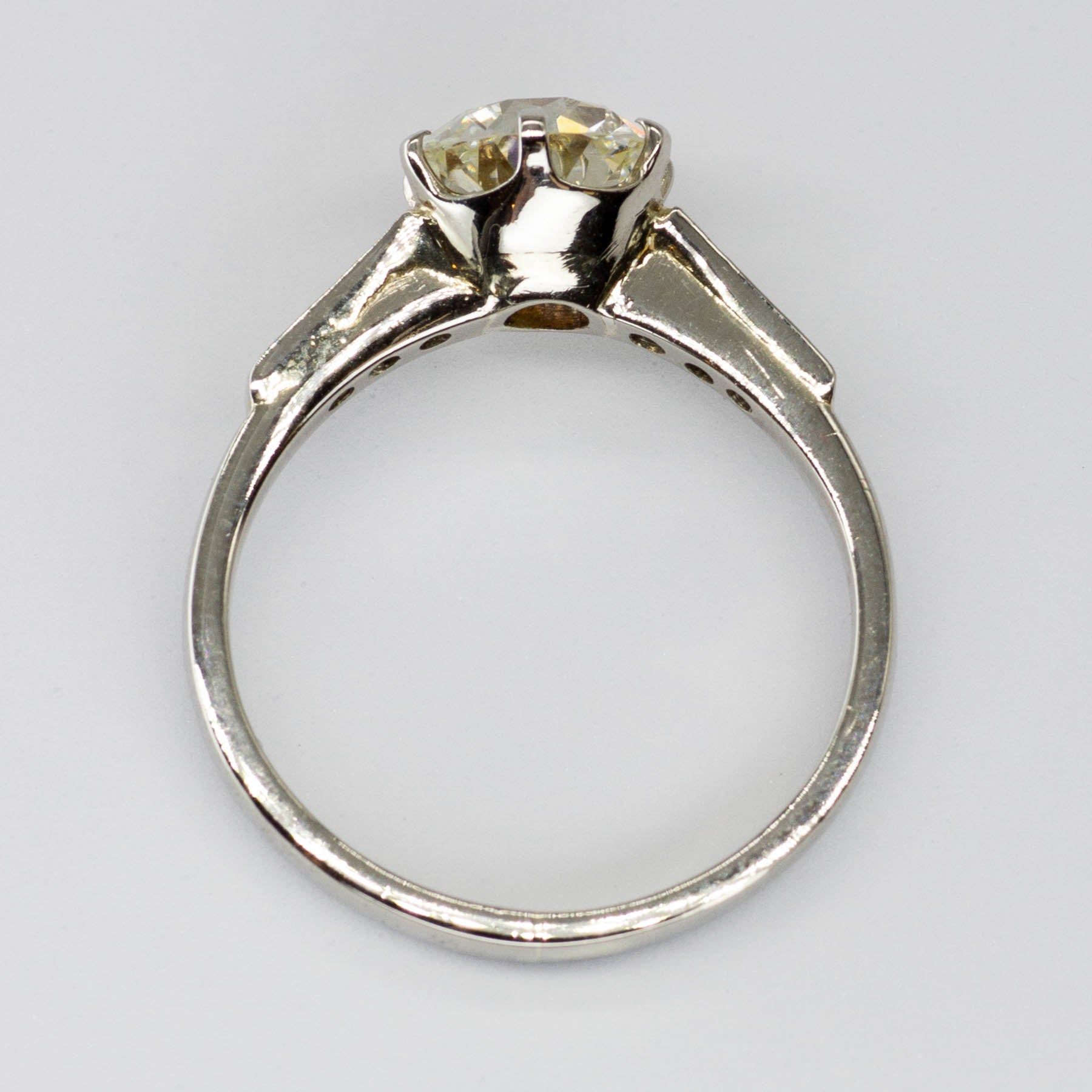 Bague de fiançailles ancienne en diamant | 1,41 ct | Taille 6 | 
