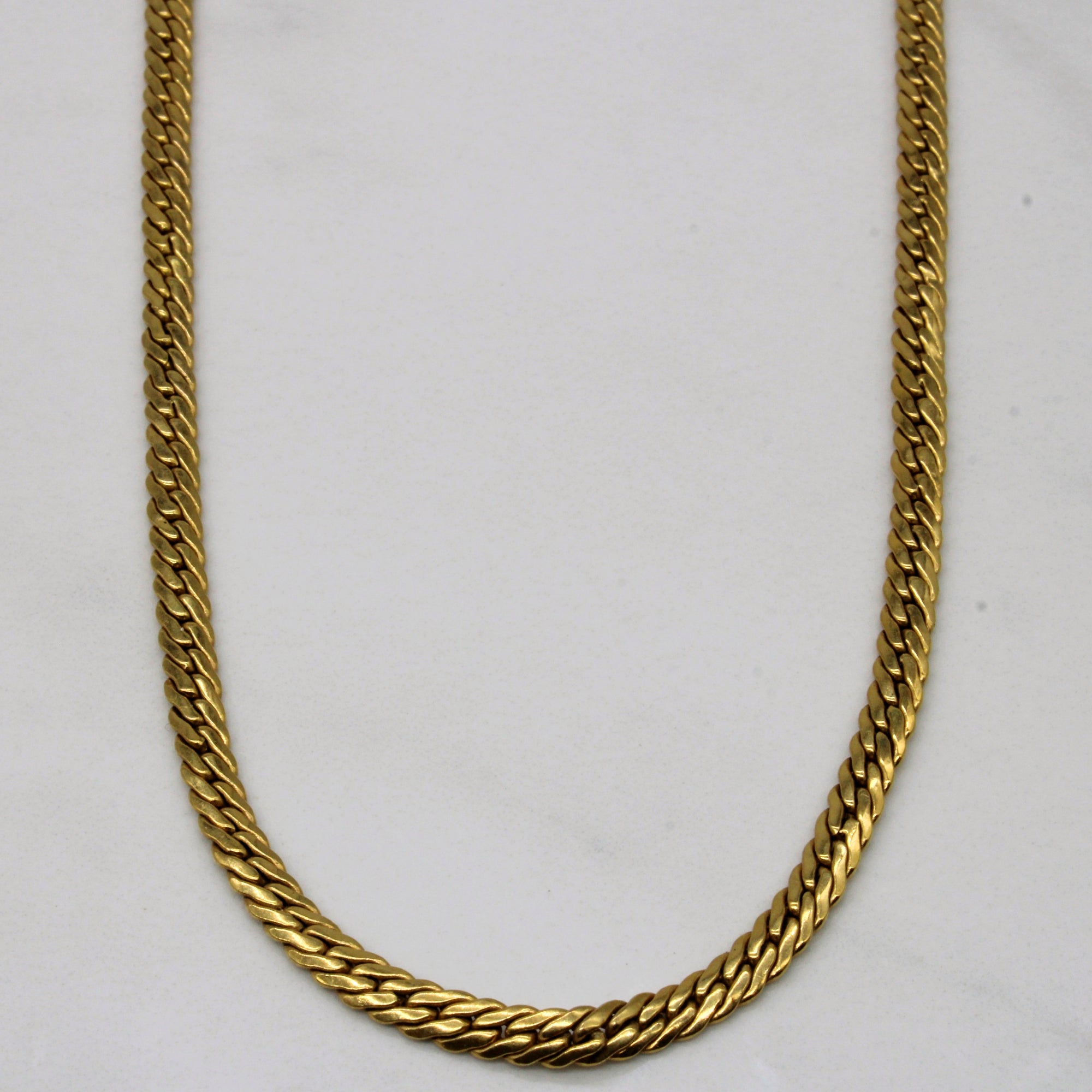 10k Yellow Gold Cuban Link Chain | 18