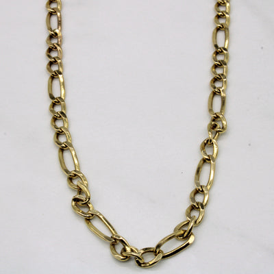14k Yellow Gold Figaro Chain | 24