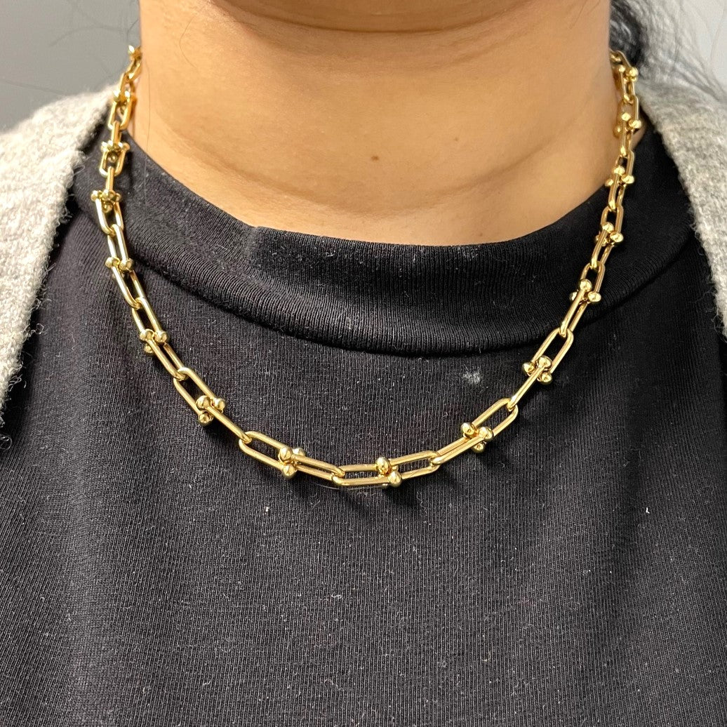 18k Yellow Gold Tiffany Inspired Chain | 18"|