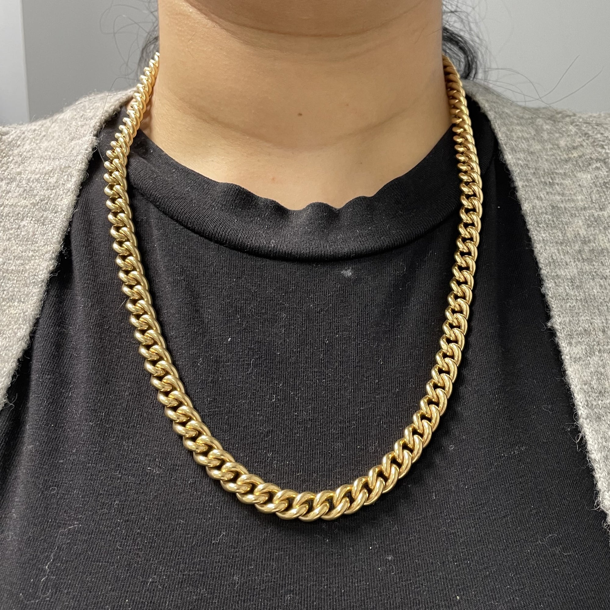 14k Yellow Gold Cuban Link Chain | 24