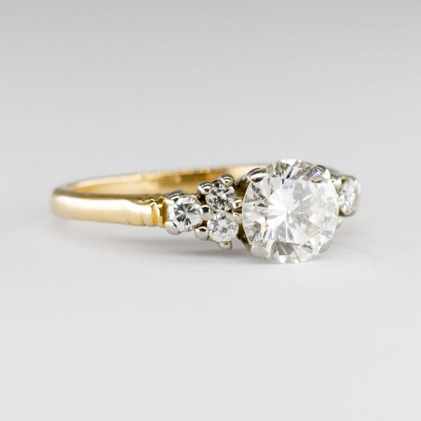 18k Diamond Engagement Ring with Diamond Accents | 1.10 ct Center VS J/K, 0.25 ctw | SZ 6.25 |
