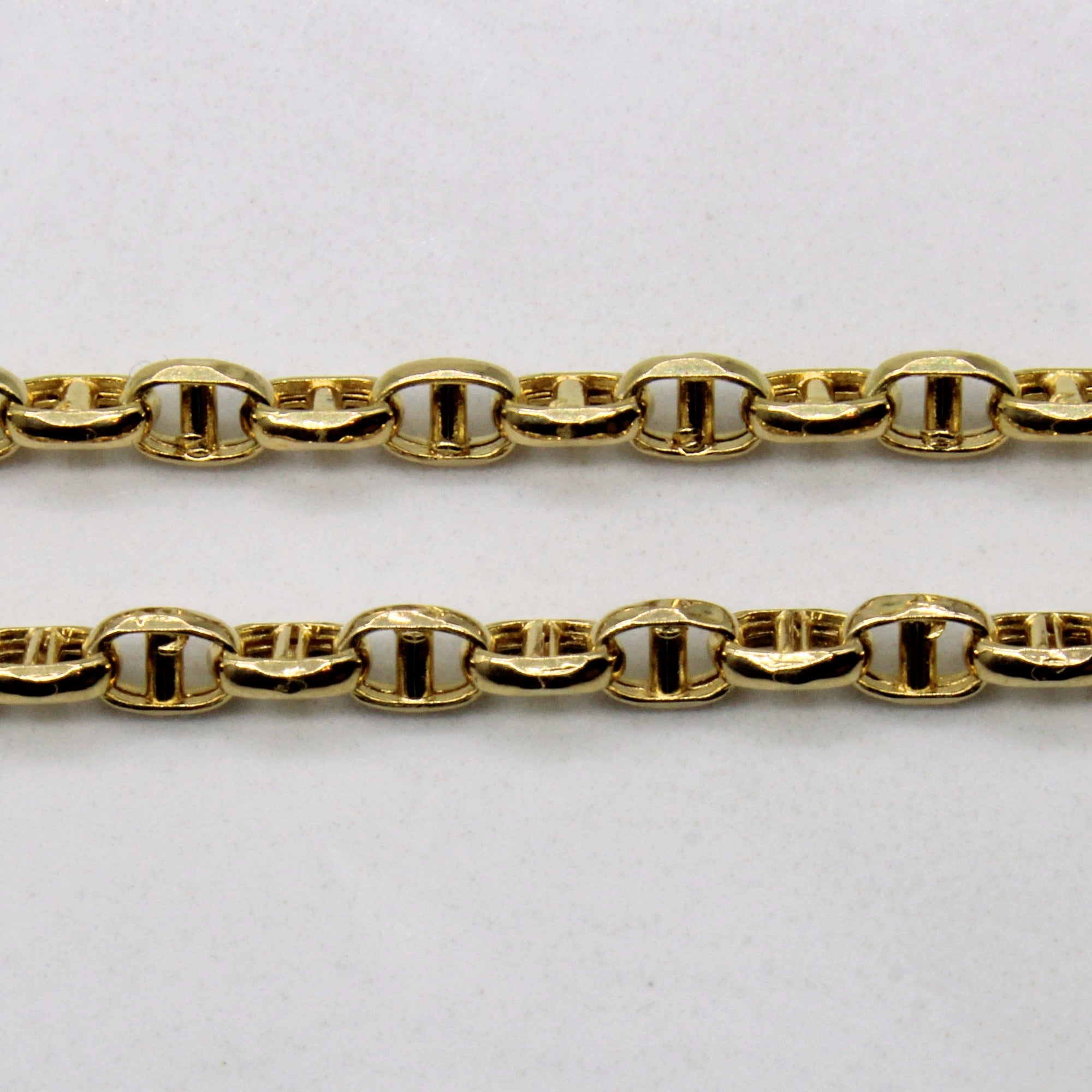 18k Yellow Gold Anchor Link Chain | 23