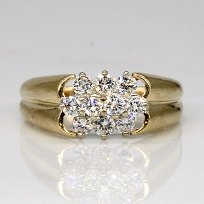 Diamond Cluster Ring | 0.56ctw | SZ 7.5 |