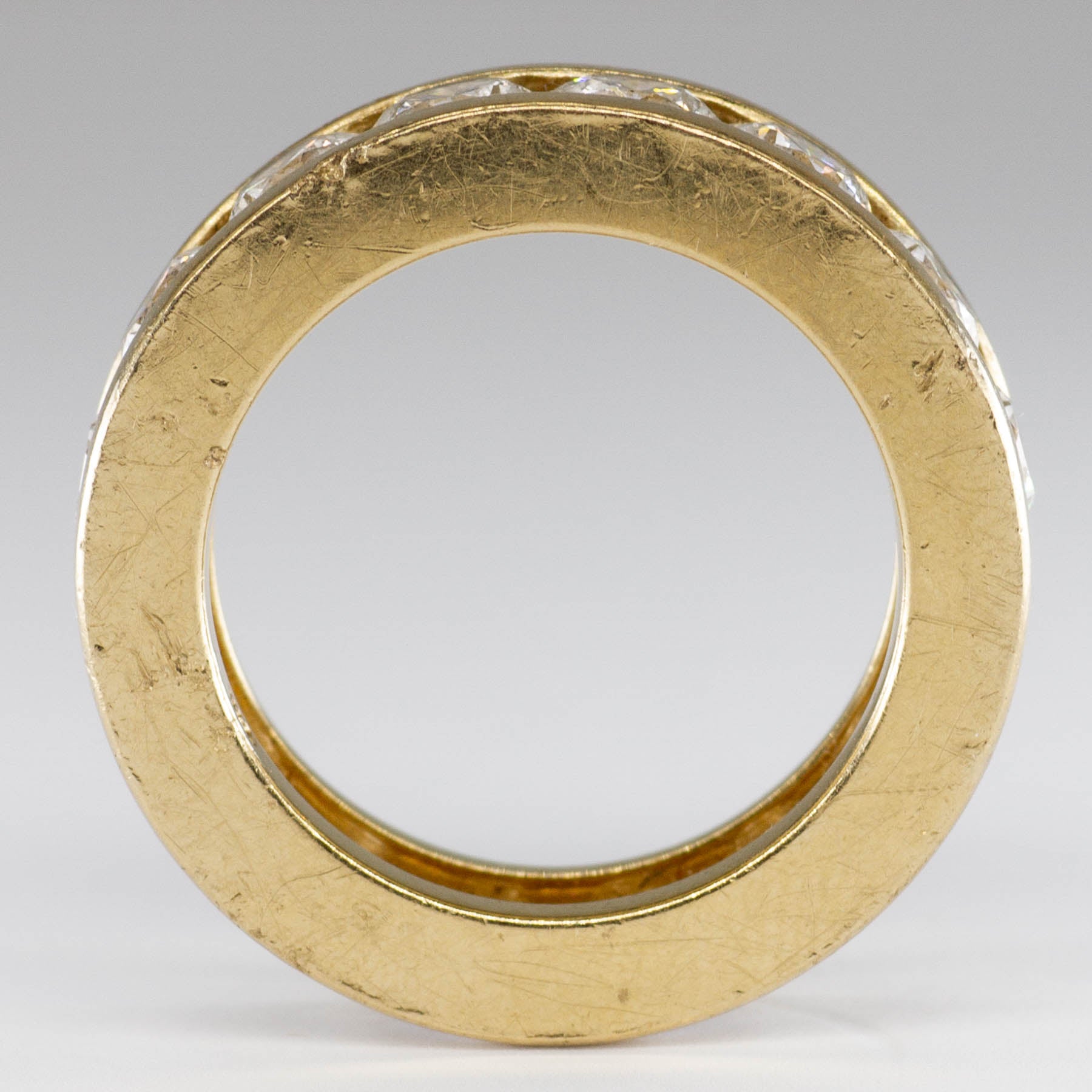 Diamond Channel Set Eternity Band | 6.50ctw VS-SI E-G | SZ 7.75 |
