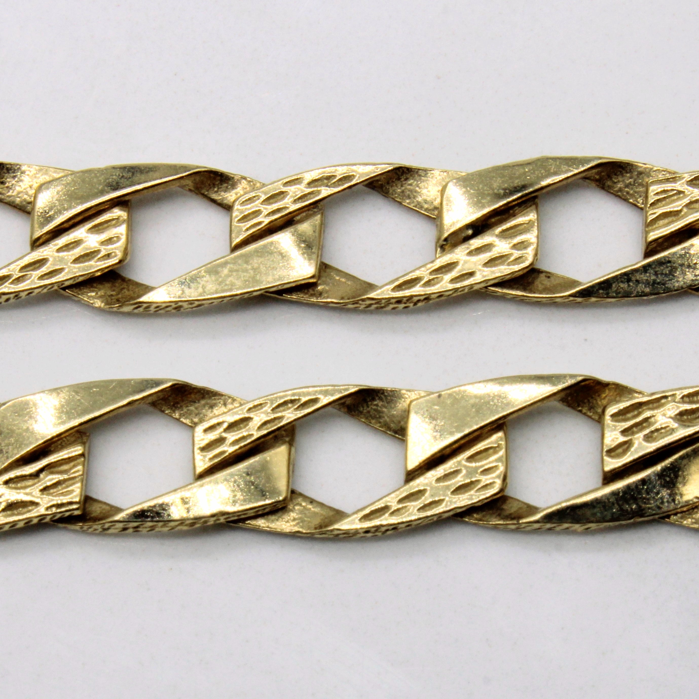 10k Yellow Gold Curb Link Chain | 20" |