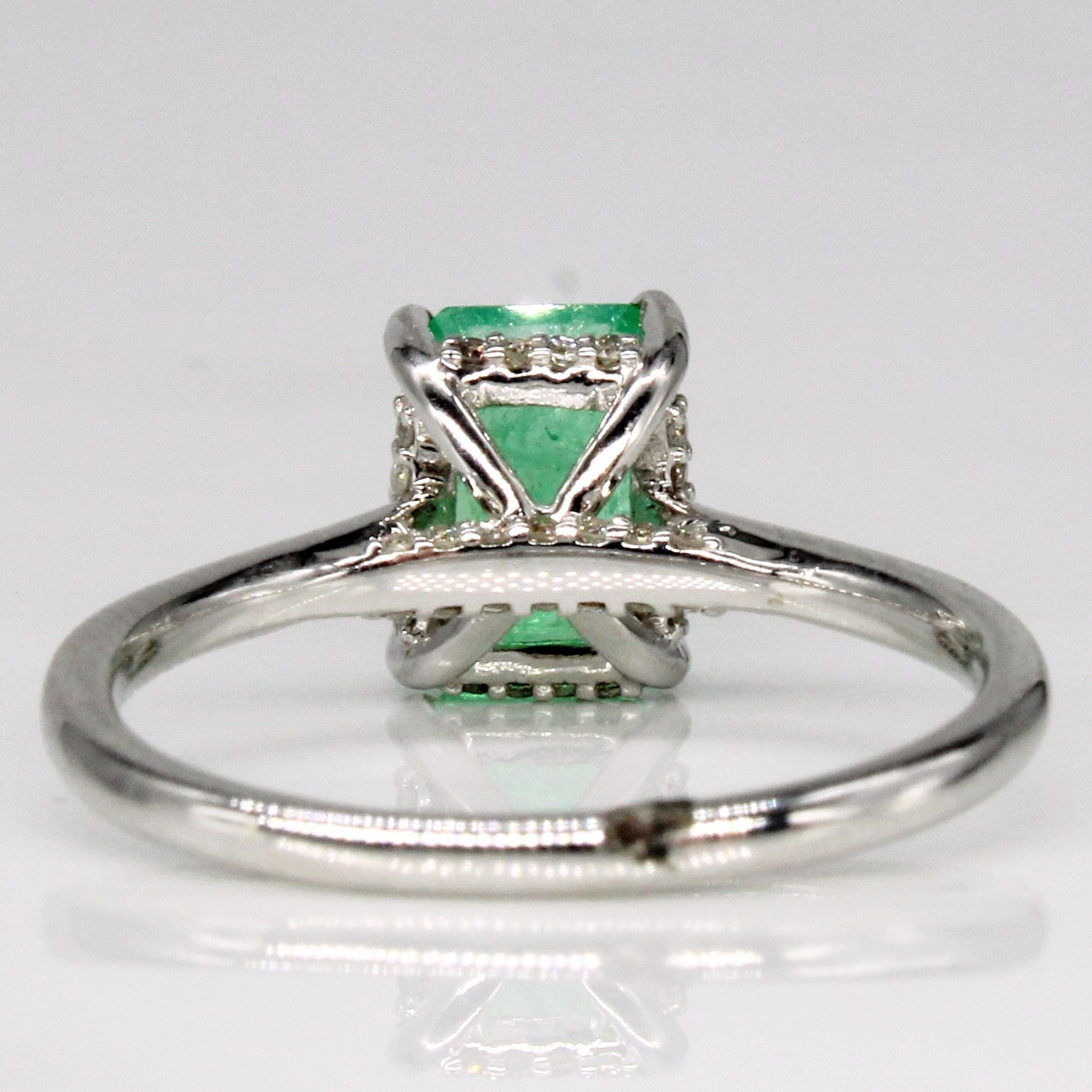 Emerald & Diamond Ring | 1.45ct, 0.10ctw | SZ 6.25 |