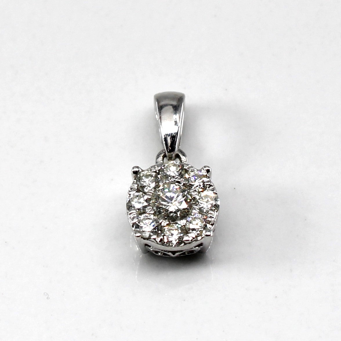 Cluster Set Diamond Pendant | 0.24ctw |