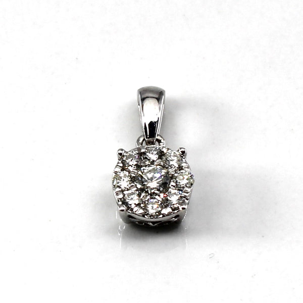 Cluster Set Diamond Pendant | 0.24ctw |