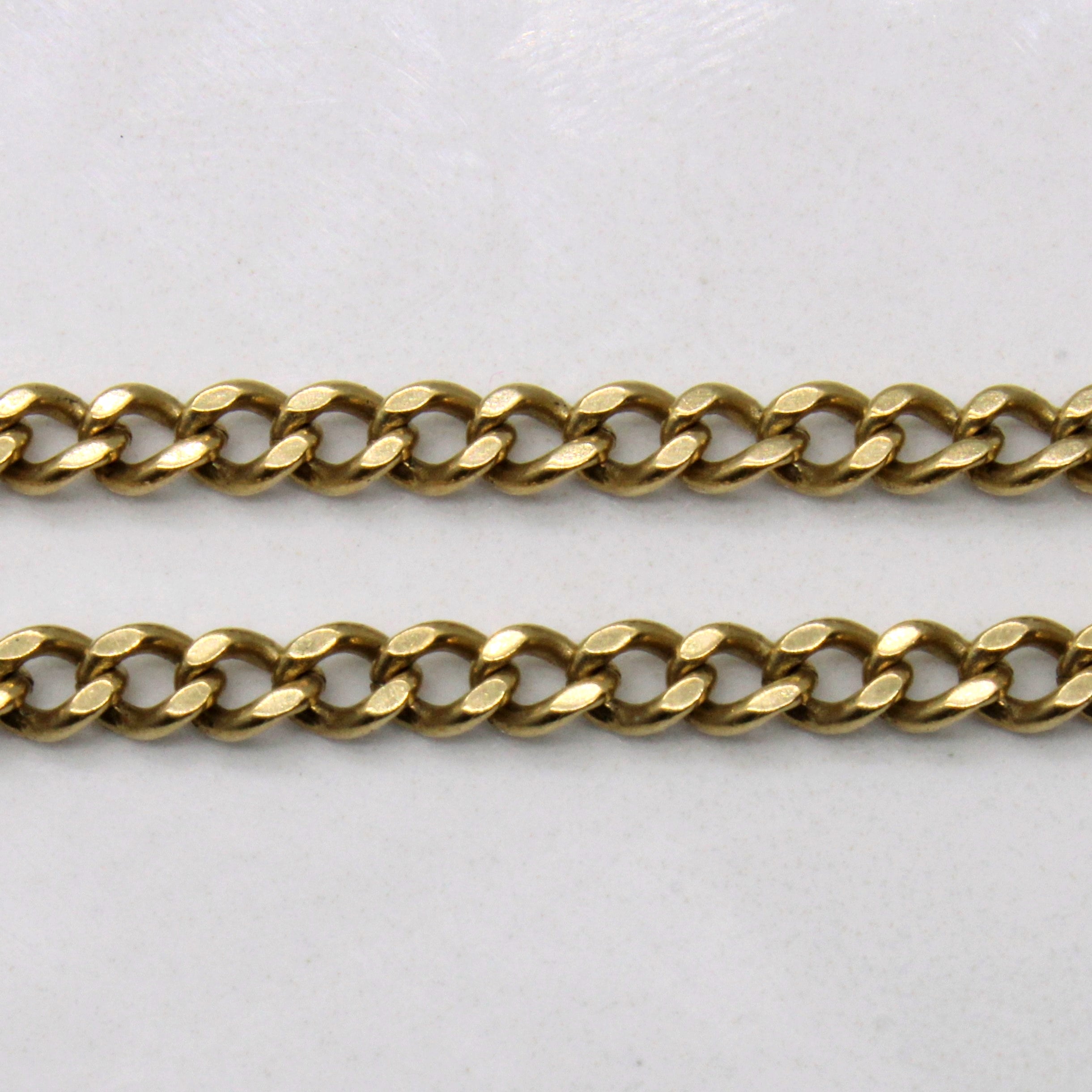 10k Yellow Gold Curb Link Chain | 23" |