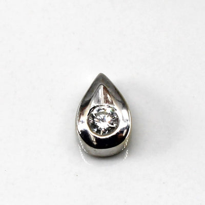 Diamond Tear Drop Pendant | 0.10ct |