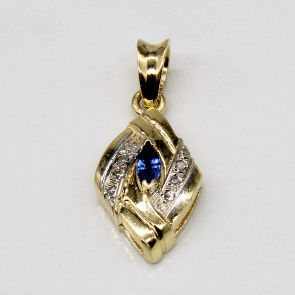 Sapphire & Diamond Pendant | 0.14ct, 0.08ctw |