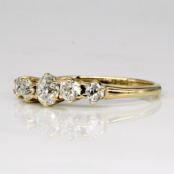 Old European Five Stone Diamond Ring | 1.01ctw | SZ 7.75 |