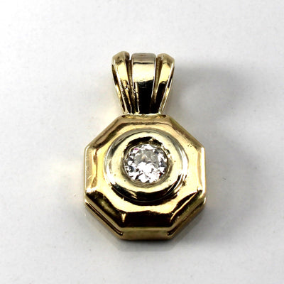 Bezel Set Diamond Pendant | 0.42ct |
