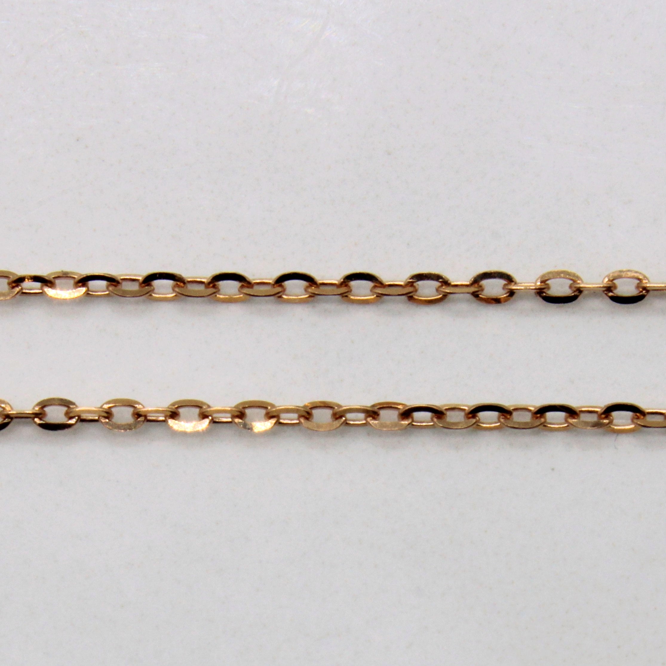 18k Rose Gold Necklace | 18" |