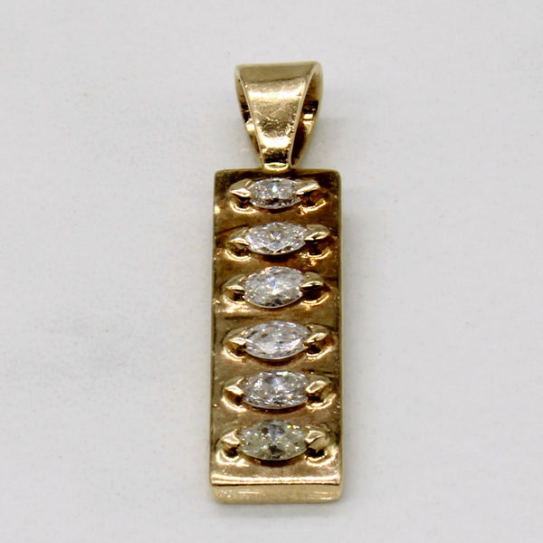 Marquise Diamond Pendant | 0.42ctw |