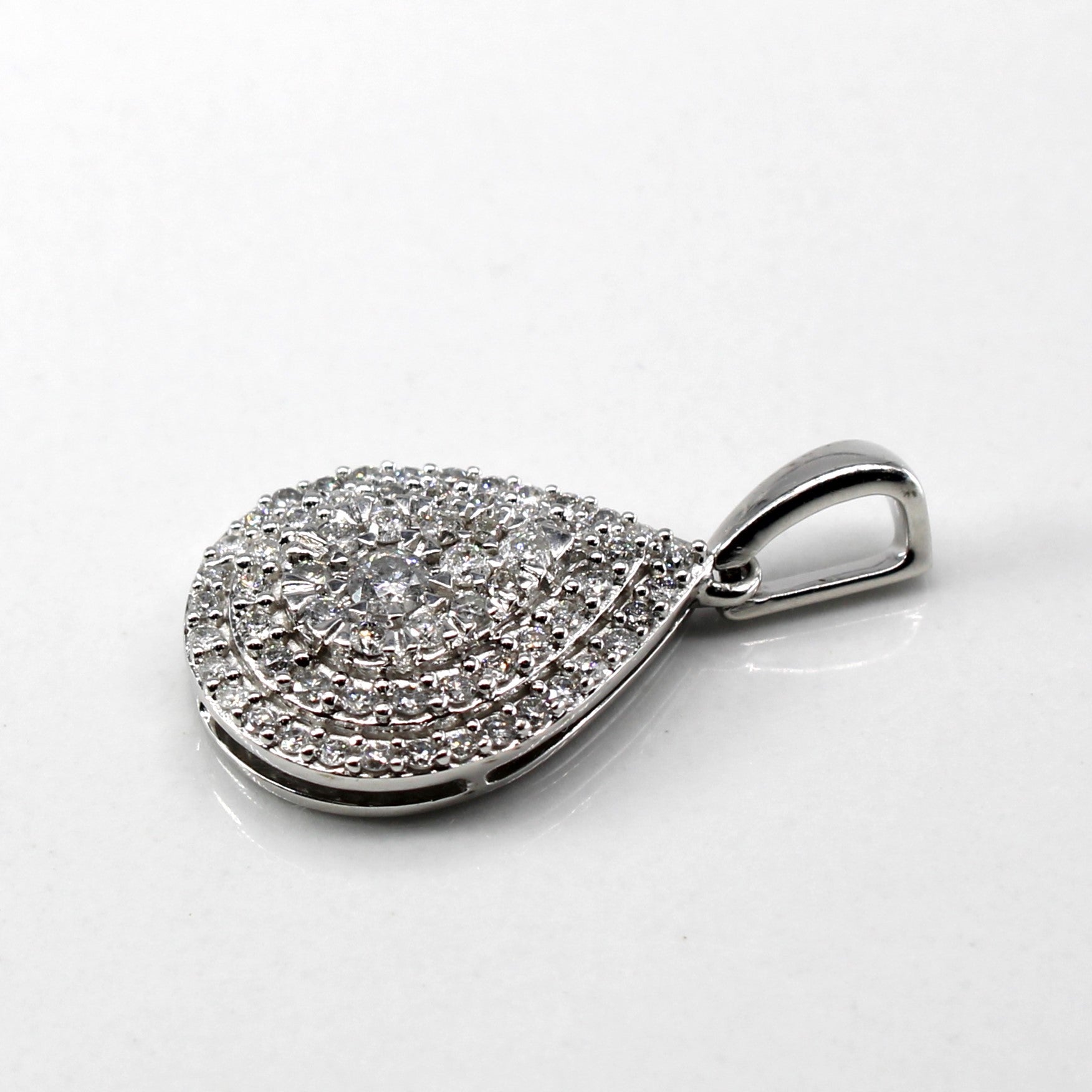 Cluster Diamond Drop Pendant | 0.40ctw |
