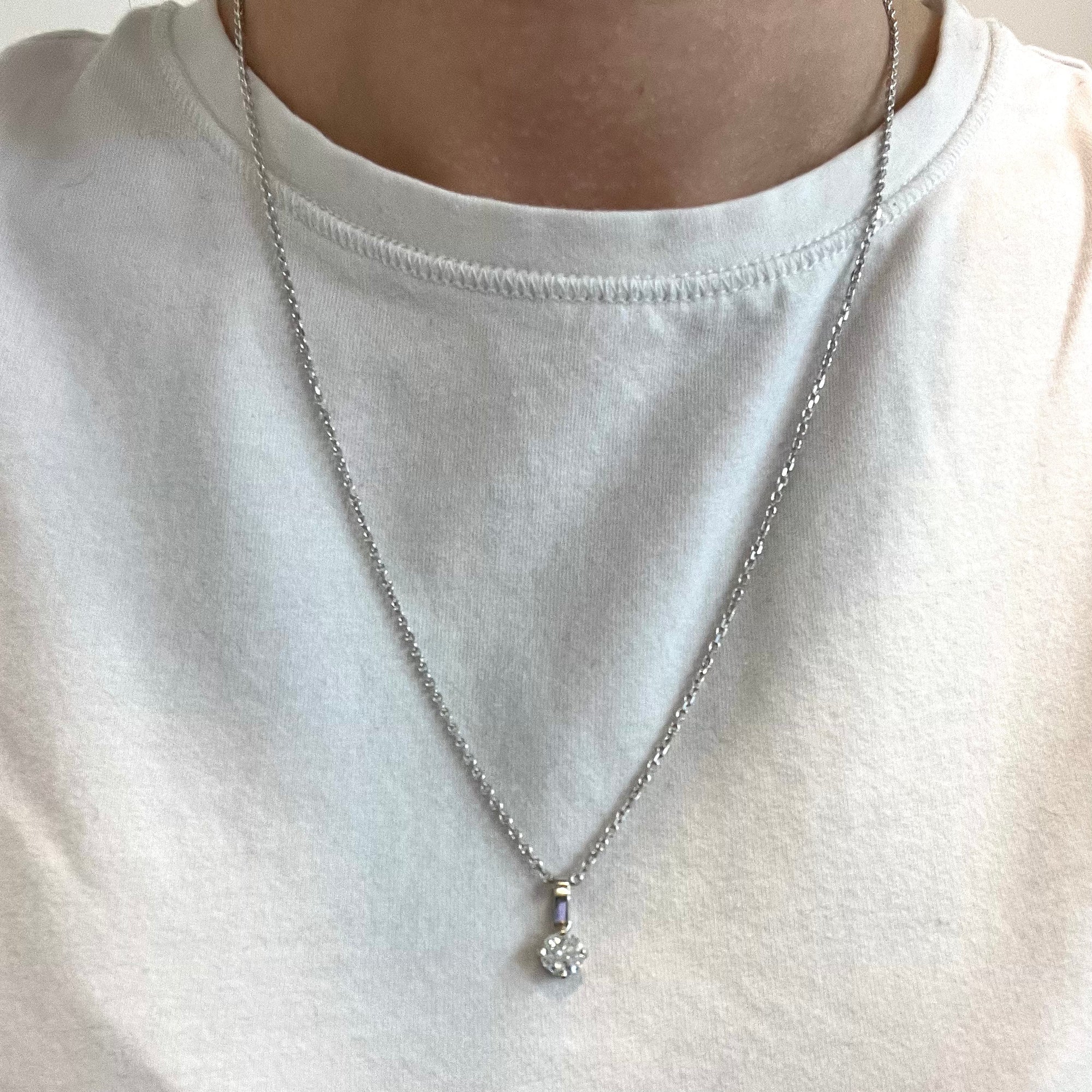 Solitaire Diamond Pendant Necklace | 1.00ct VS2 G | 20