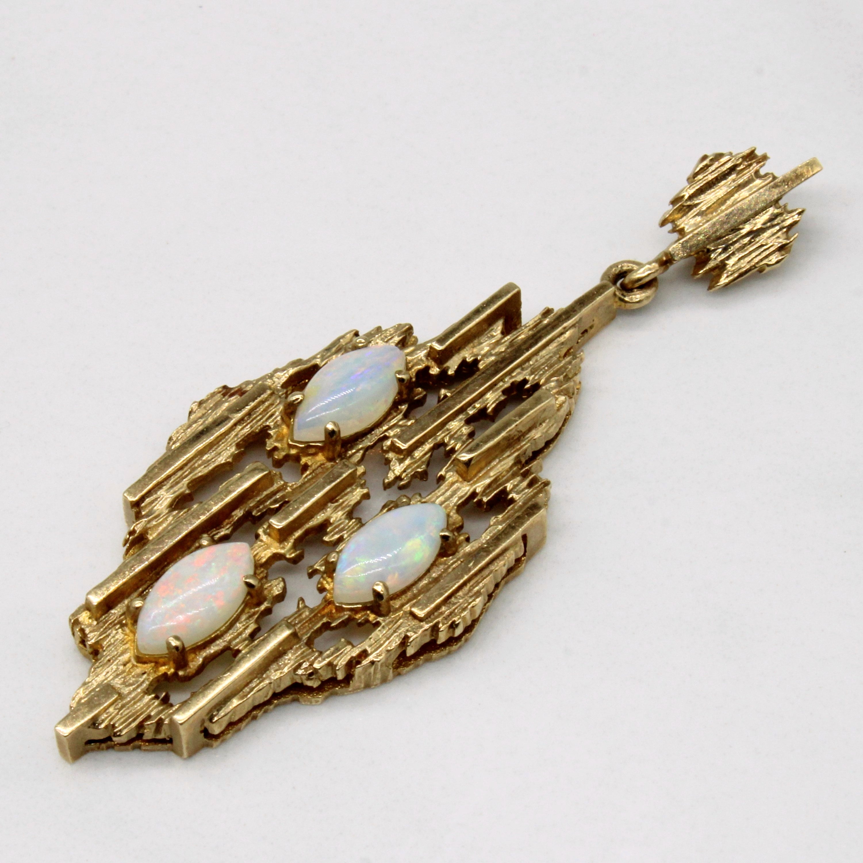 Three Stone Opal Pendant | 1.05ctw |