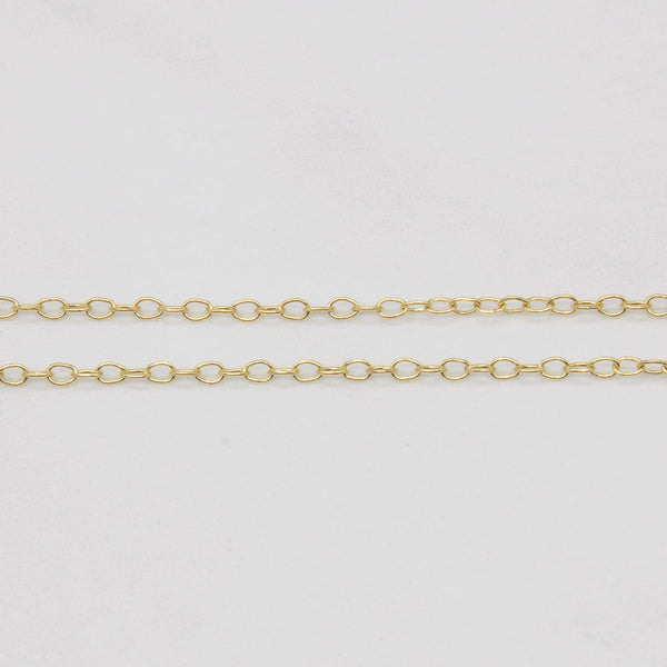 Art Nouveau Gold and Pearl Pendant Necklace | 16