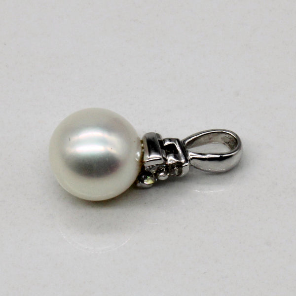 Pearl & Diamond Pendant | 0.08ctw |