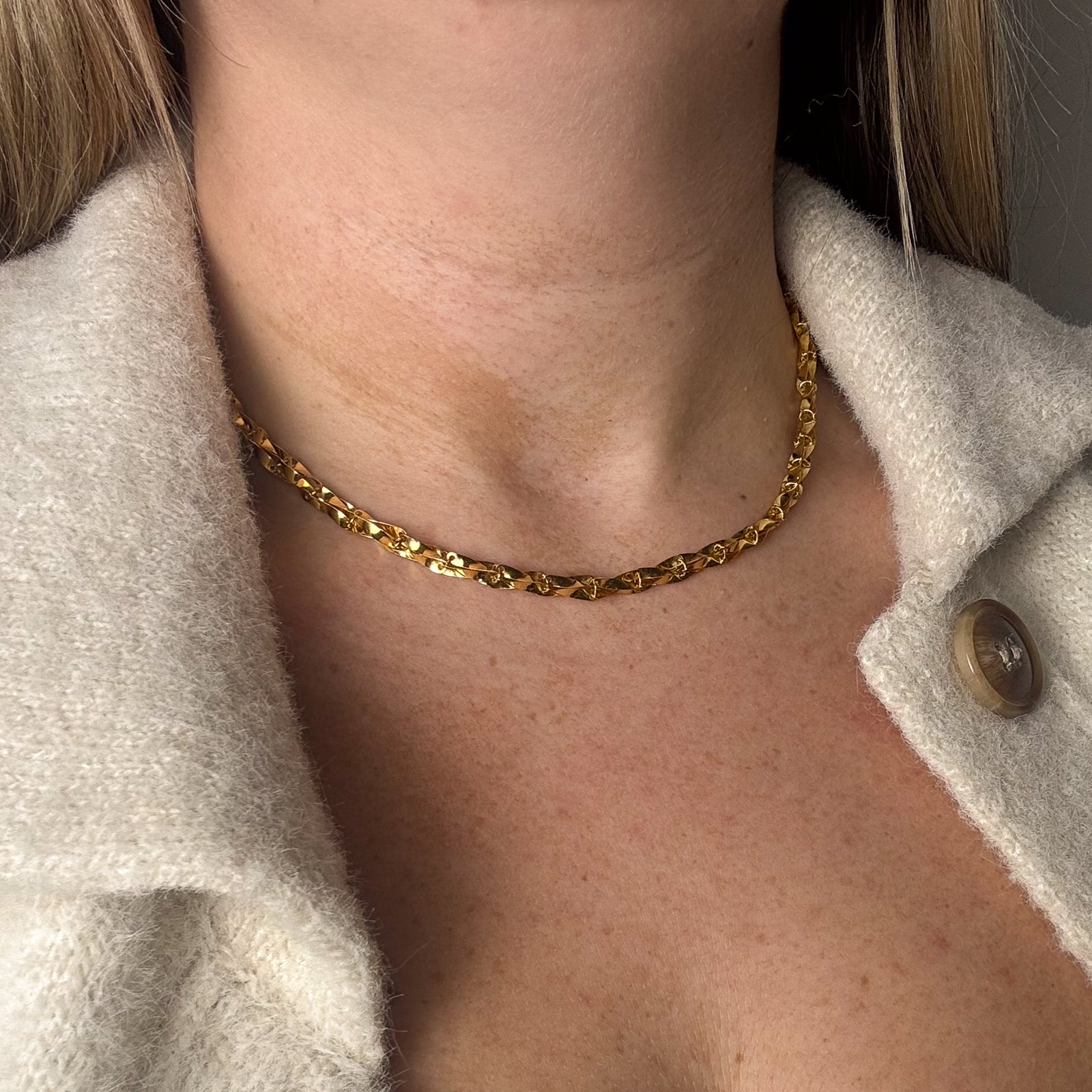 24k Yellow Gold Necklace | 16" |