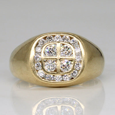 Diamond Grid Ring | 0.75ctw | SZ 10.25 |