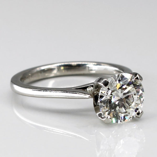 GIA Round Brilliant Cut Platinum Solitaire Diamond Engagement Ring | 1.20ct VVS1 I | SZ 3.25 |