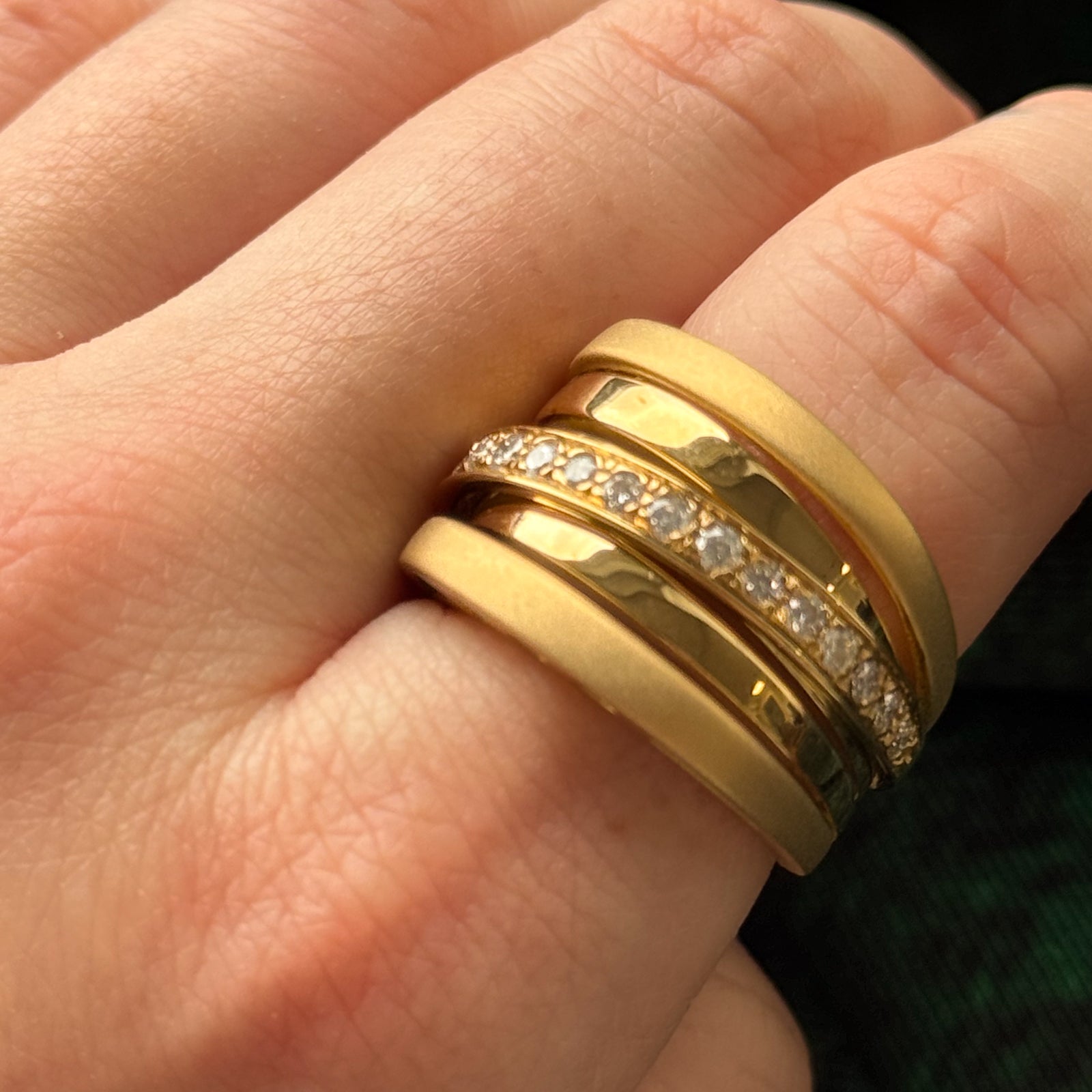 Italian Diamond Cocktail Ring | 0.50ctw | SZ 7.75 |