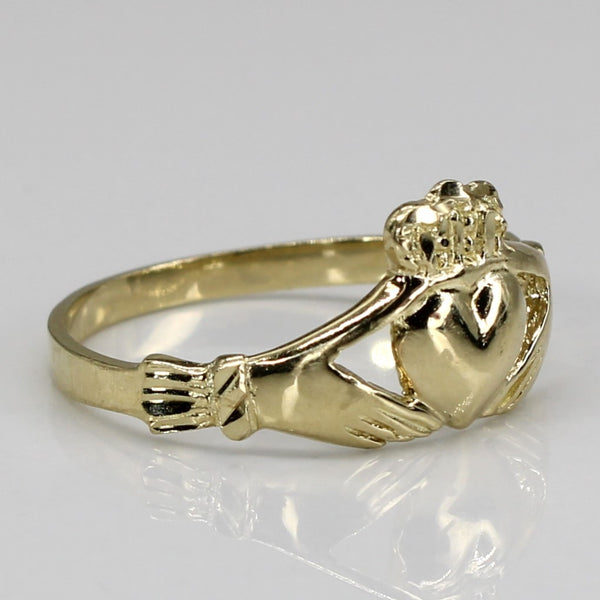 10k Yellow Gold Claddagh Ring | SZ 7.25 |