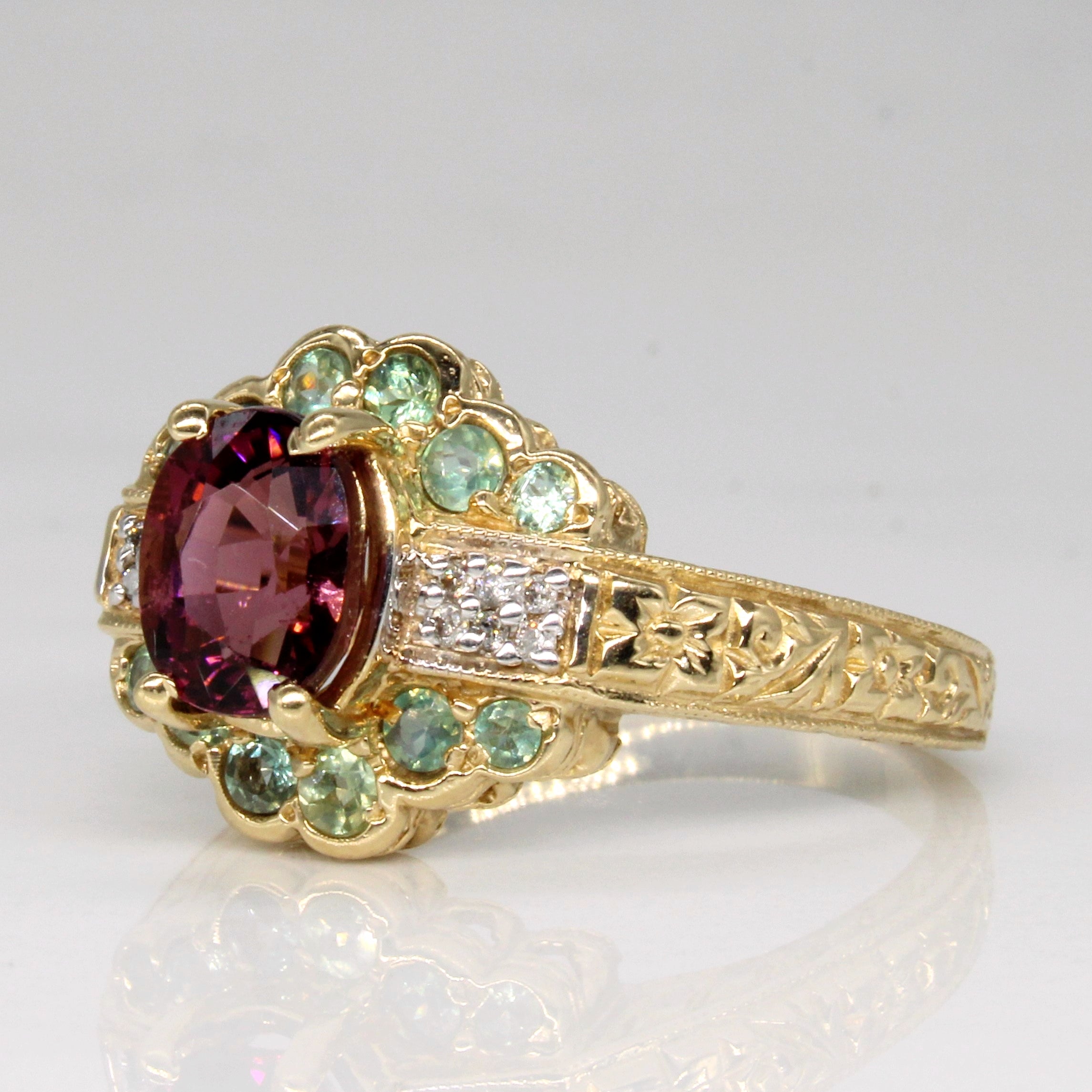 Multi Gem Cocktail Ring | 1.96ctw | SZ 6 |