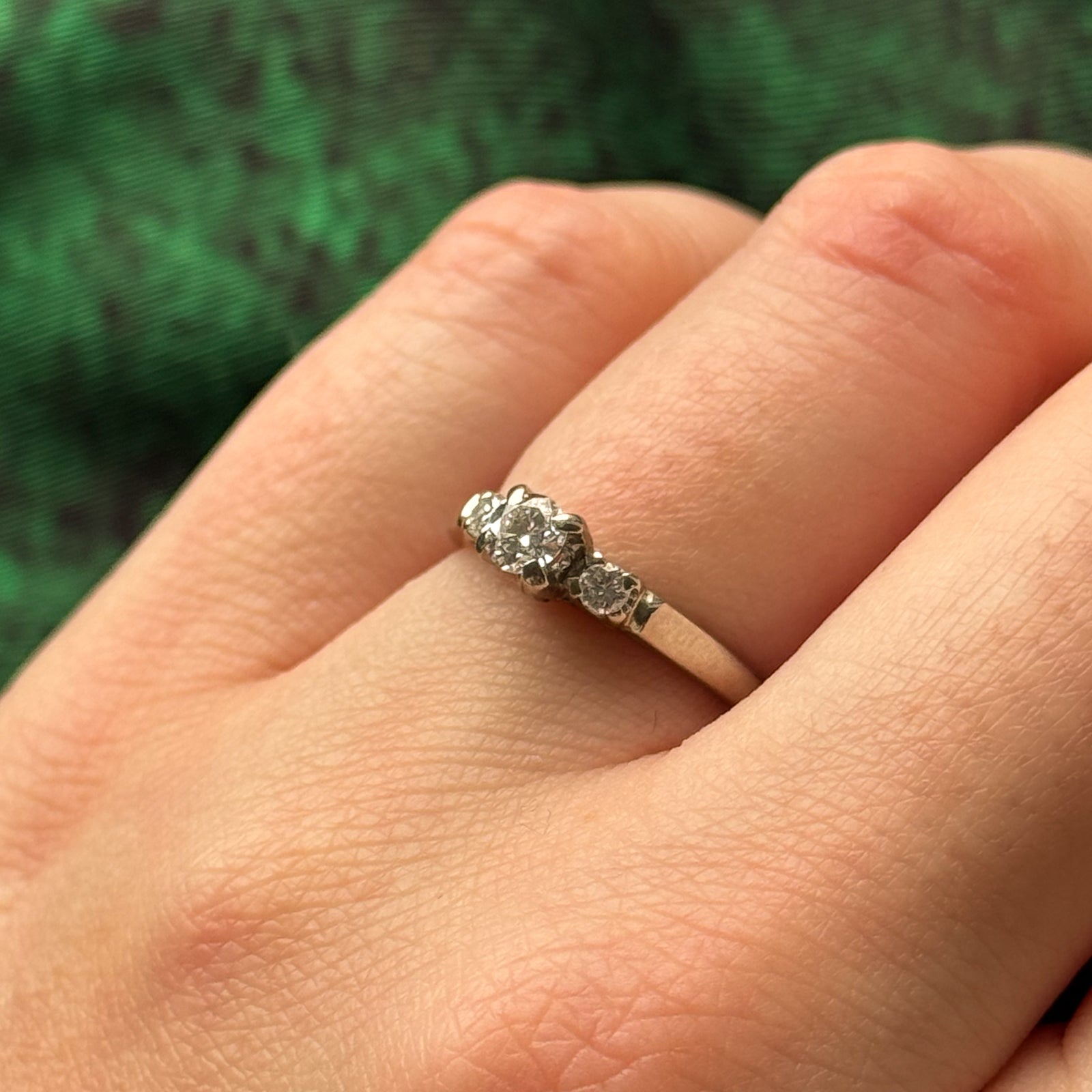 Bague en diamant Birks | 0,28 ct | Taille 4,75 | 